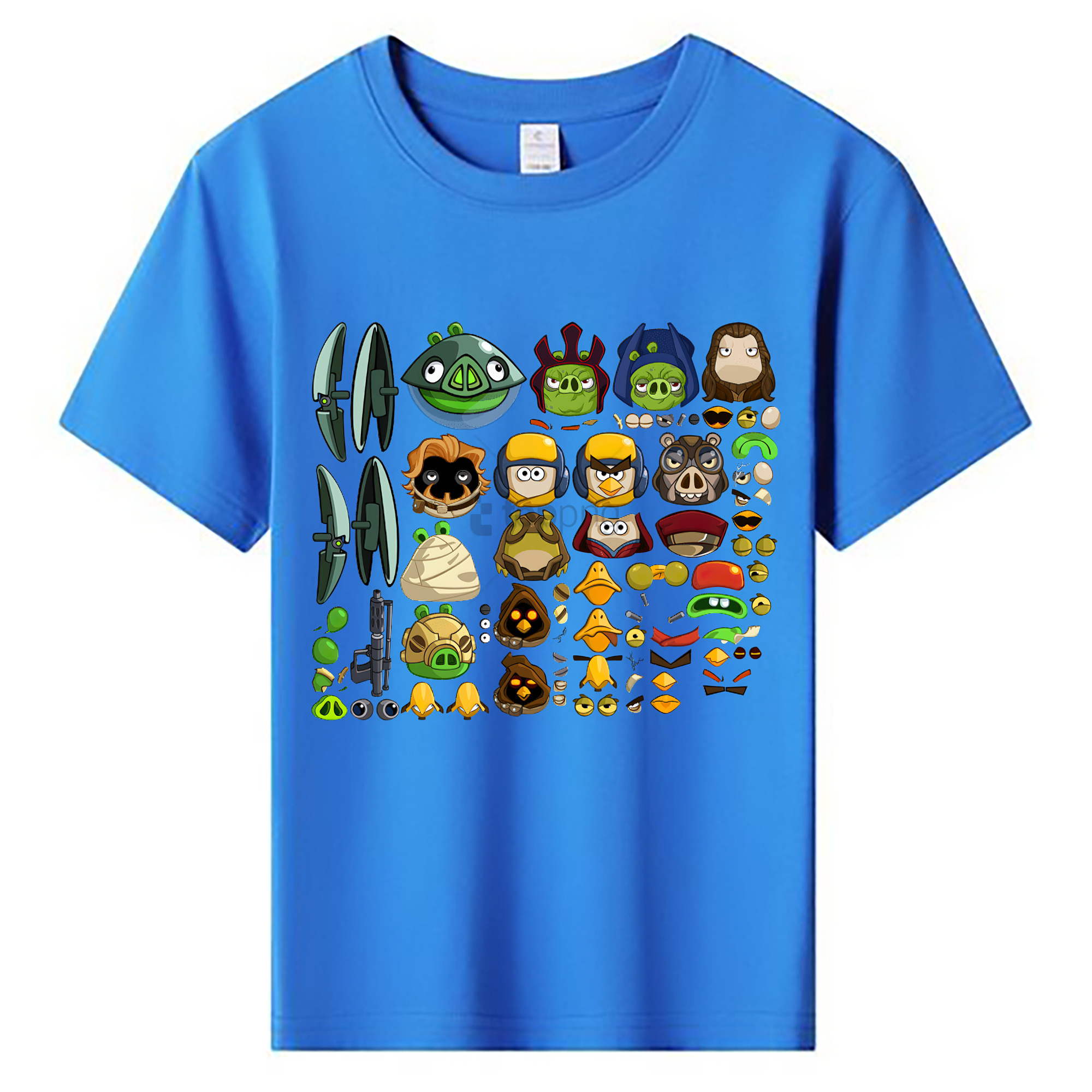 （画像用） Angry Birds アングリーバード 綿100％キッズTシャツ（フロントプリント）